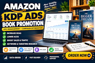 do kindle book promotion, amazon kdp ads manage advertising to boost sales