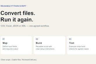 automate your CSV excel json or XML file conversion with python