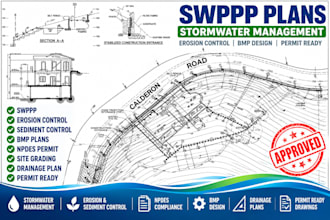 swppp npdes bmp erosion control plan pe seal permit stormwater plans