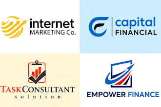 design logo for agency bookkeeping accounting finance website