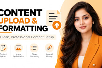 upload and format content on your wordpress website