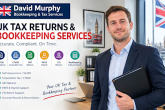 prepare UK tax returns, sa100, ct600, vat, paye, cis and bookkeeping