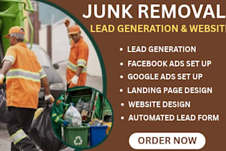 junk removal leads junk removal website lead generation