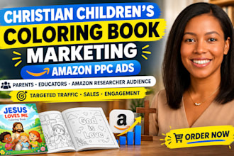 do christian children coloring book promotion parent, educators via facebook ads