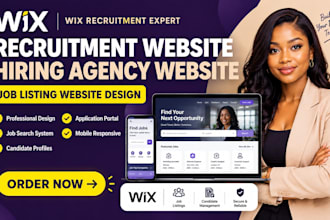 buid recruitment website hiring agency job listing website design