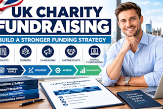 create a UK charity fundraising strategy for more funding