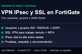 configure fortigate SSL VPN and ipsec VPN with users and mfa