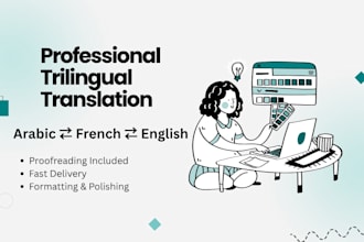 translate and proofread french, arabic, and english content