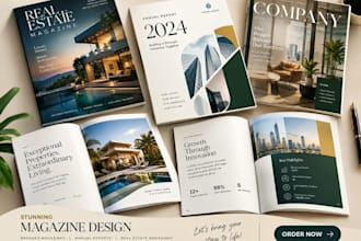 do branded magazine design annual report real estate magazine layout design