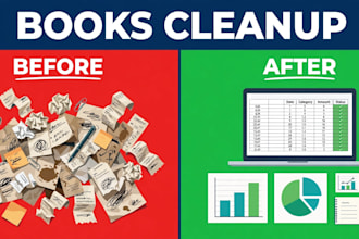 reconcile your bank accounts and clean up messy bookkeeping fast