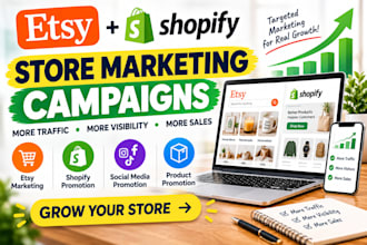 do etsy shop marketing campaigns to boost etsy sales, shopify store promotion