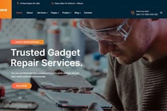 build squarespace electronic shop website gadget store website repair website