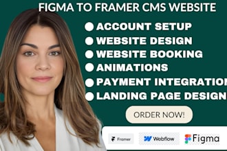 convert figma to framer with cms and responsive design