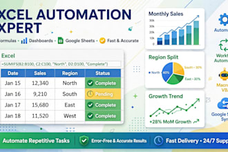 fix excel errors, automate google sheets with formulas