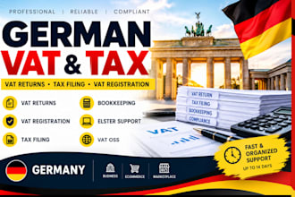 do german tax filing, bookkeeping and vat registration