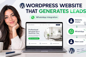 build a wordpress website that generates leads through whatsapp