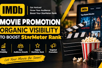 do imdb movie promotion, organic movie visibility to boost starmeter rank