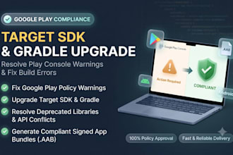 update android target sdk and fix gradle build errors
