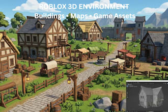 create custom roblox 3d models, game assets, ugc, props and accessories