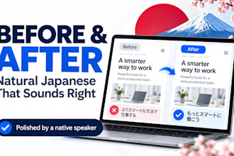 localize your website or app into natural japanese