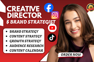 be your creative director brand strategist social media strategist for growth