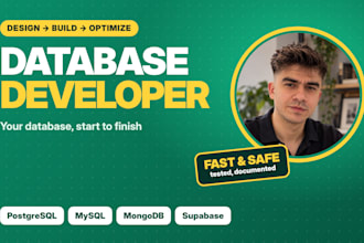 design, build and optimize your postgresql, mysql, mongodb or supabase database