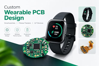 create smartwatch pcb,  fitness tracker pcb, and wearable device design