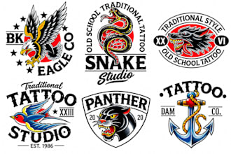 made a tattoo traditional , logo, clothing design for your