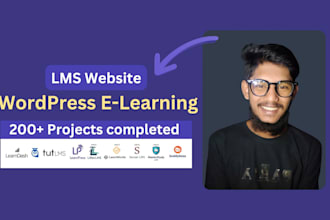 develop wordpress lms website online course