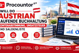 do austrian laufende buchhaltung kontenabstimmung umsatzsteuer saldenliste