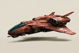 illustrate a spaceship, sci fi illustration and sci fi art