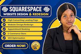 build squarespace website design, ecommerce store setup,pod redesign squarespace