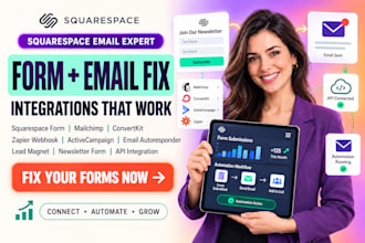 fix squarespace newsletter form webhooks and email marketing integrations