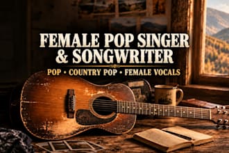 be your female pop singer and songwriter for your song