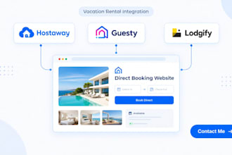 integrate hostaway guesty lodgdify vacation rental direct booking we
