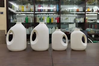 design pet hdpe blow molds, plastic bottle container tooling, cad and dfm