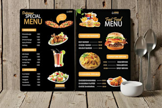 design attractive digital menu board