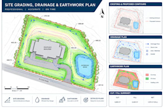 create site grading, drainage and earthwork plans