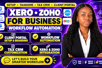 setup taxdome tax crm client portal xero zoho for business workflow automation