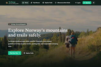 build modern react website