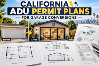 create california adu permit plans for garage conversions