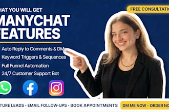 automate your instagram whatsapp and facebook with manychat