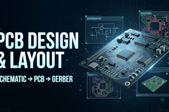 create pcb layouts, routing and fabrication files