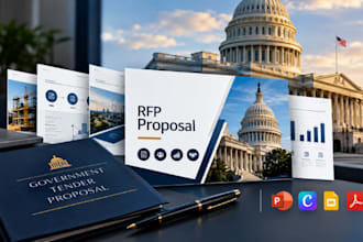 design government rfp, tender and bid proposal presentation design