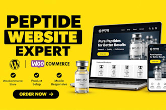 build fda compliant peptide website, research peptide on woocommerce