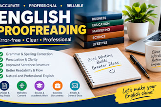 proofread and correct your english text