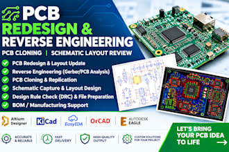 do pcb redesign reverse engineering pcb cloning and schematic layout review