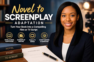 adapt your novel into a screenplay for film or TV series