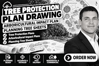 tree protection plan drawing, arboricultural impact plan, planning tree sheets