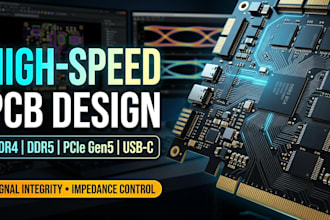 design high speed pcb with ddr4 ddr5 pcie gen5 usb c signal integrity